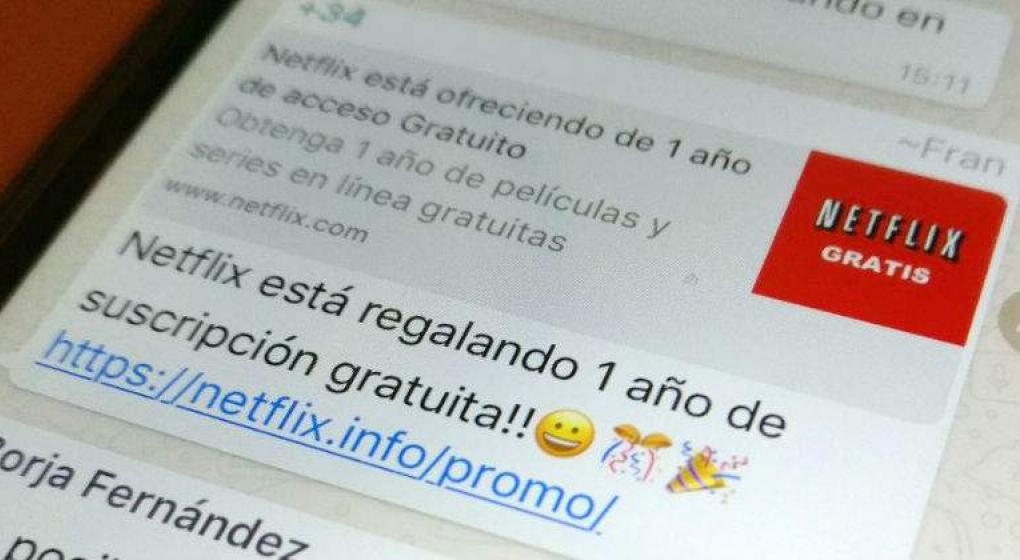 Esta falsa promoción de Netflix es viral y busca timarte | FOTOS — WhatsApp