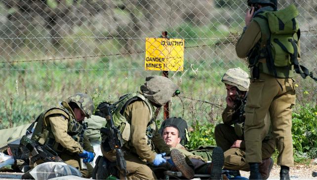 Heridos. El incidente ocurrido en las granjas de Shebaa dejó dos israelíes muertos y otros siete heridos (AP).